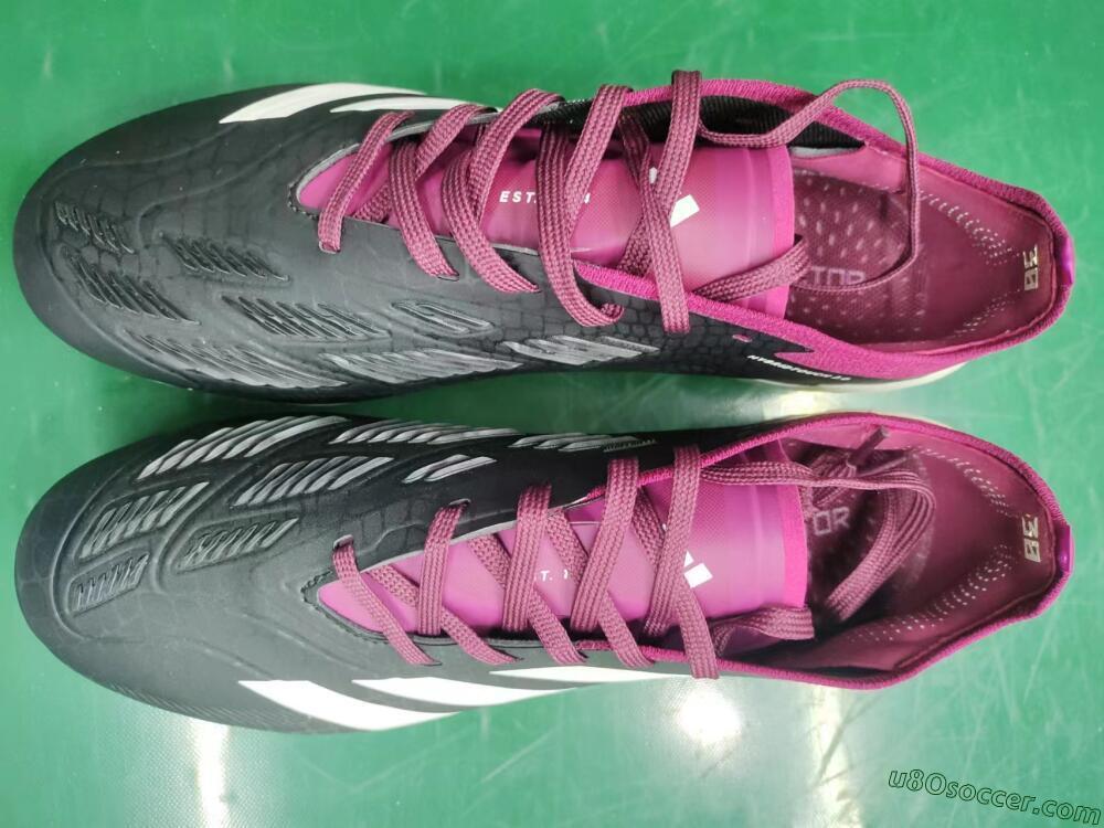 Adidas Predator Accuracy.1 FG Firm Ground Soccer Cleats - Black/White/Purple