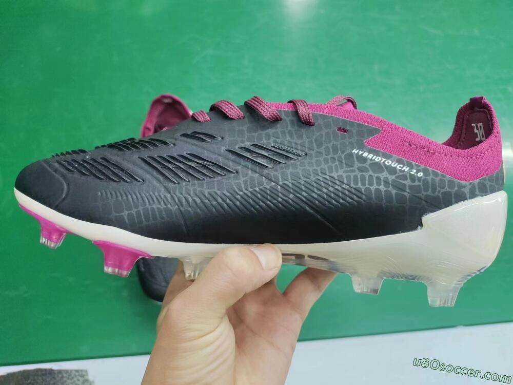 Adidas Predator Accuracy.1 FG Firm Ground Soccer Cleats - Black/White/Purple