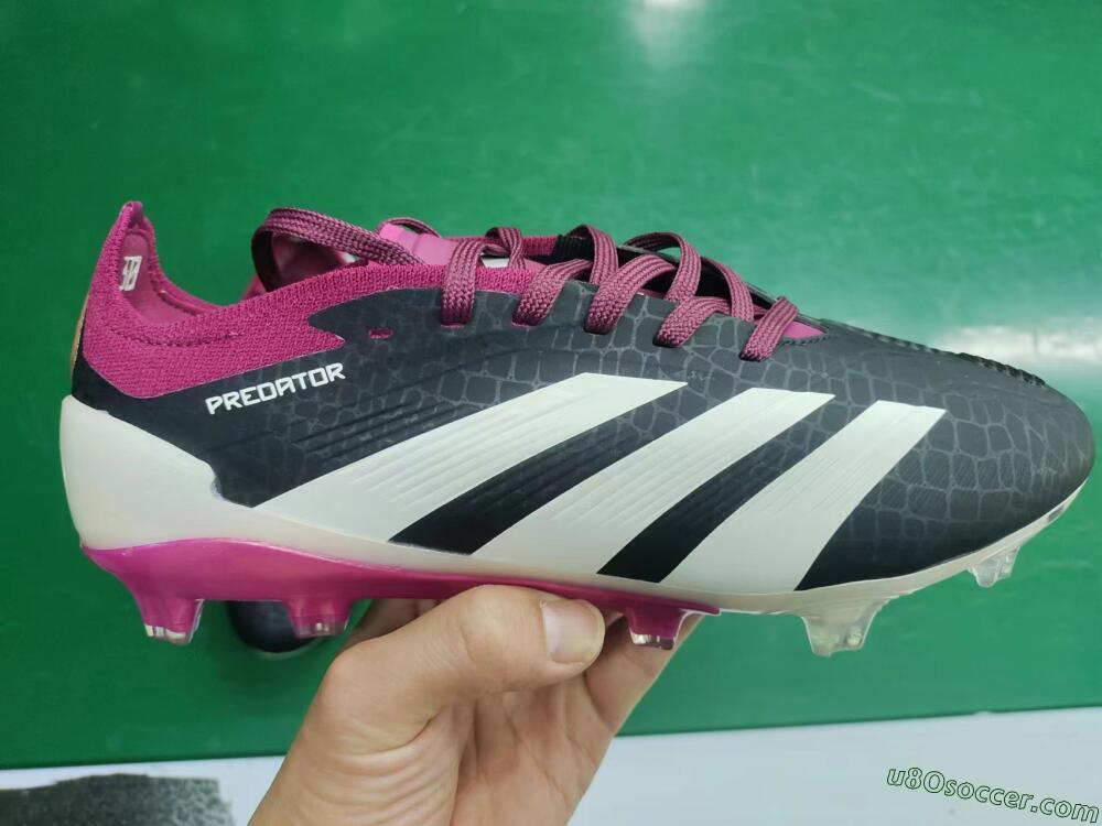 Adidas Predator Accuracy.1 FG Firm Ground Soccer Cleats - Black/White/Purple
