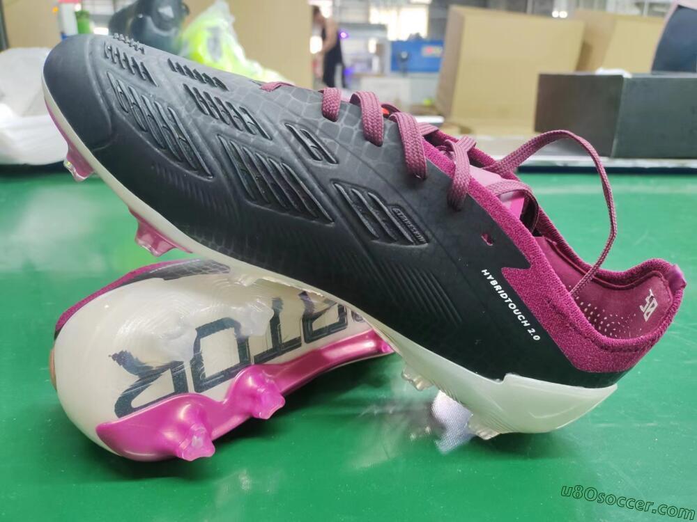 Adidas Predator Accuracy.1 FG Firm Ground Soccer Cleats - Black/White/Purple