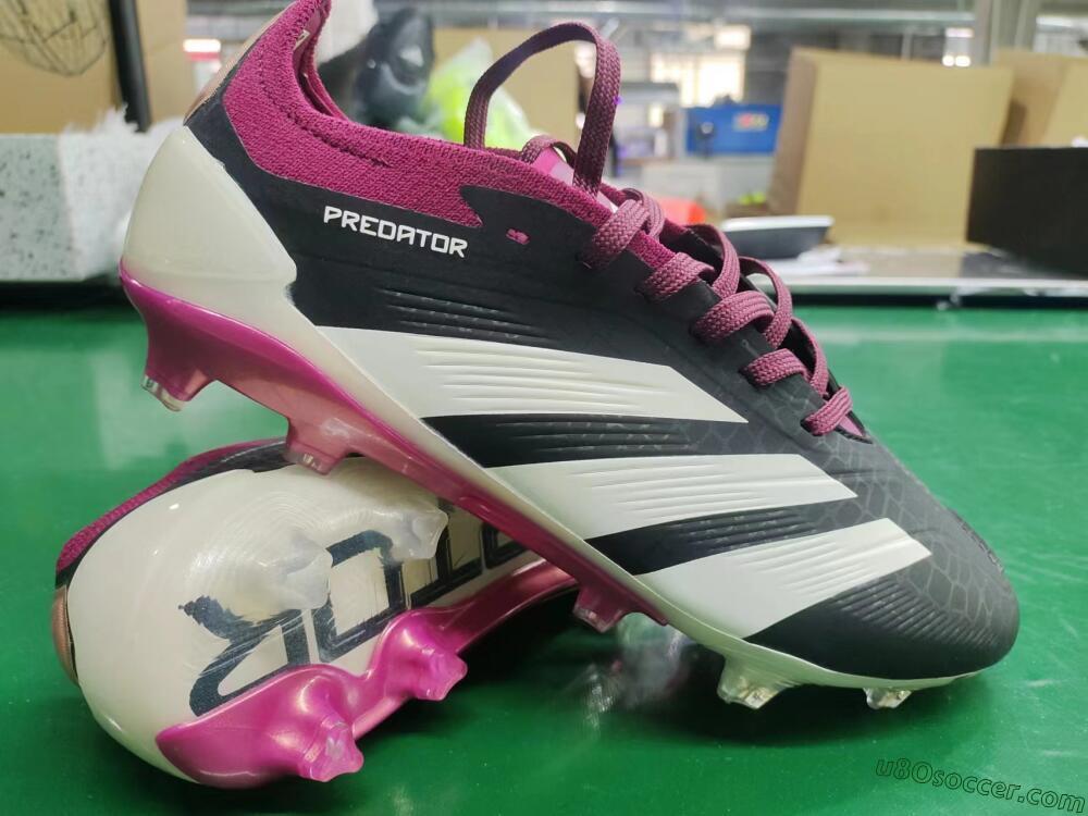 Adidas Predator Accuracy.1 FG Firm Ground Soccer Cleats - Black/White/Purple