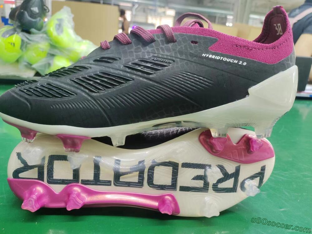Adidas Predator Accuracy.1 FG Firm Ground Soccer Cleats - Black/White/Purple