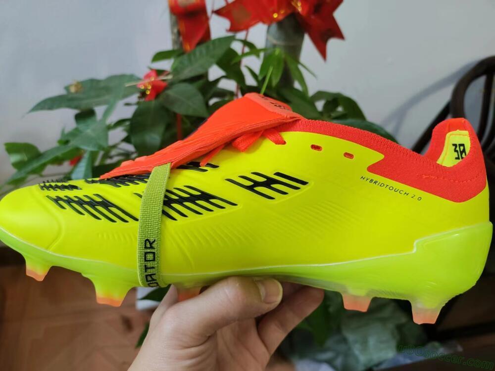 Adidas Predator Elite Foldover Tongue FG Firm Ground Soccer Cleats - Yellow/Black/Red