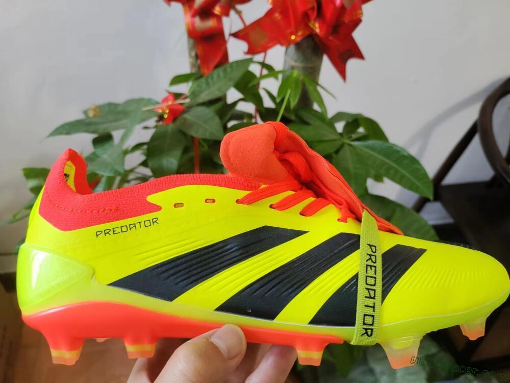 Adidas Predator Elite Foldover Tongue FG Firm Ground Soccer Cleats - Yellow/Black/Red