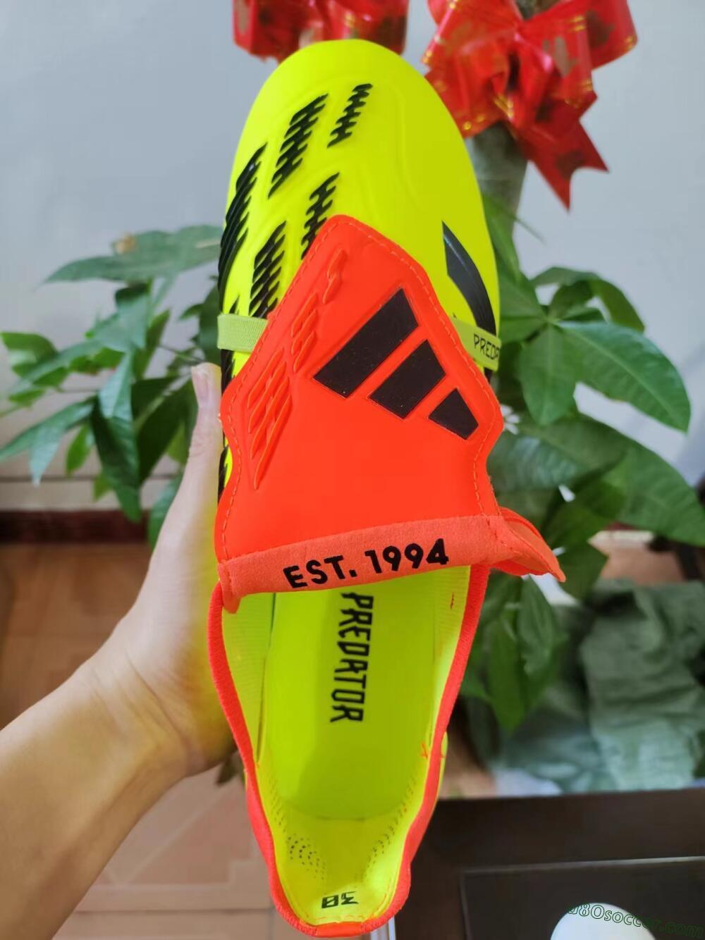 Adidas Predator Elite Foldover Tongue FG Firm Ground Soccer Cleats - Yellow/Black/Red