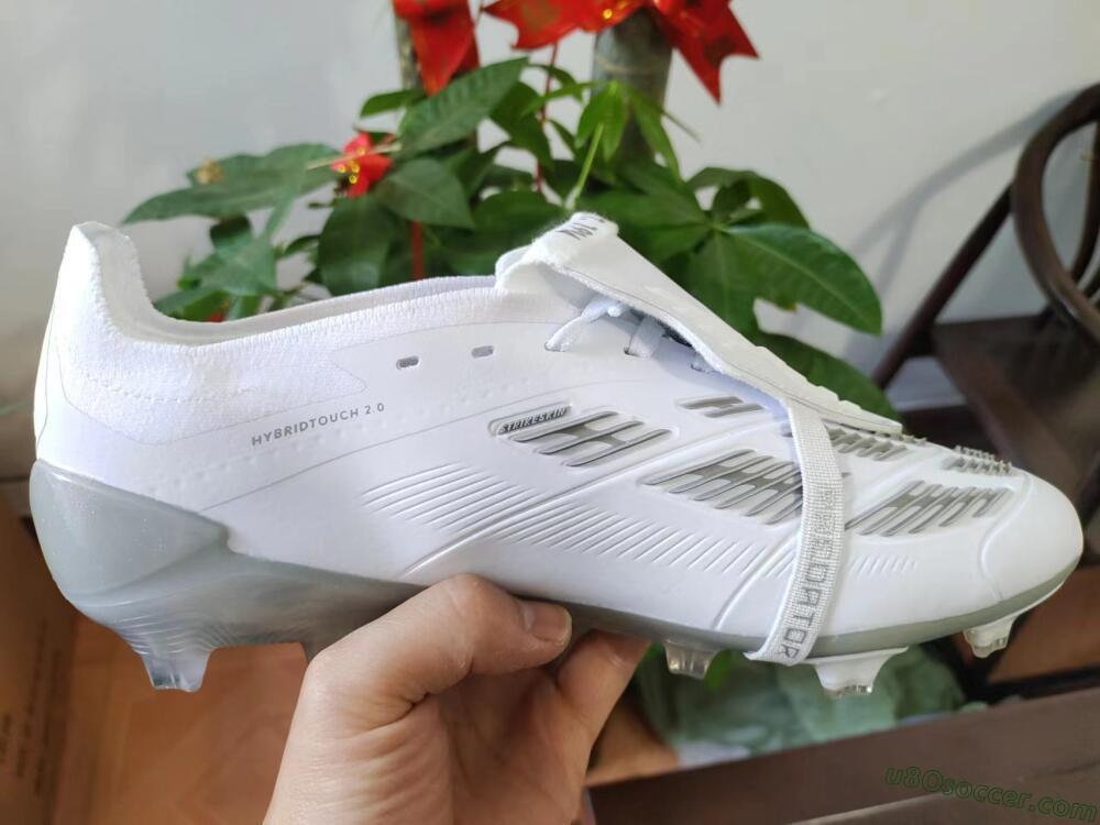 Adidas Predator Elite Foldover Tongue FG Firm Ground Soccer Cleats - White/Grey