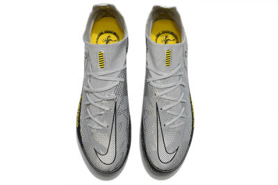 Nike Phantom Scorpion Elite DF FG Firm Ground Soccer Cleats - Silver/Yellow/Black