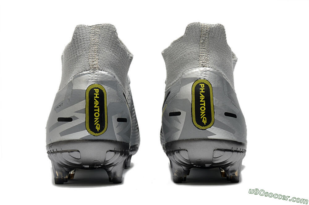 Nike Phantom Scorpion Elite DF FG Firm Ground Soccer Cleats - Silver/Yellow/Black 5