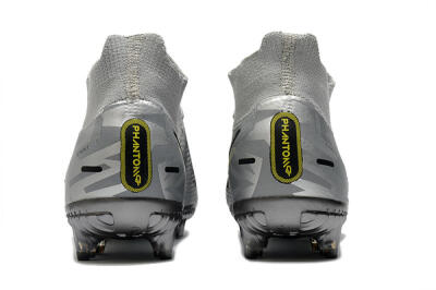 Nike Phantom Scorpion Elite DF FG Firm Ground Soccer Cleats - Silver/Yellow/Black