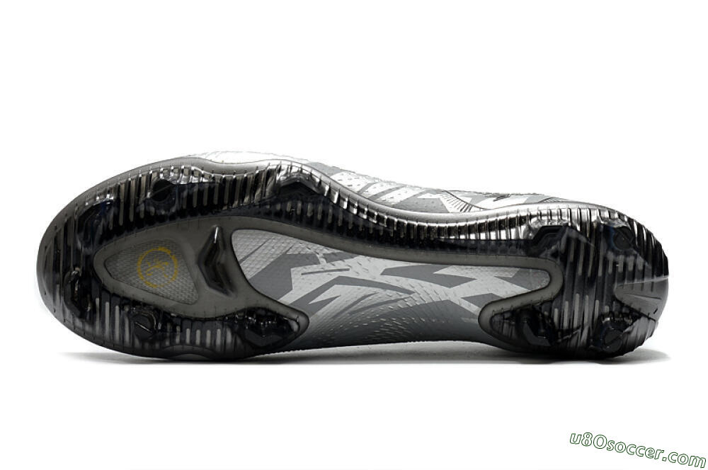 Nike Phantom Scorpion Elite DF FG Firm Ground Soccer Cleats - Silver/Yellow/Black 6