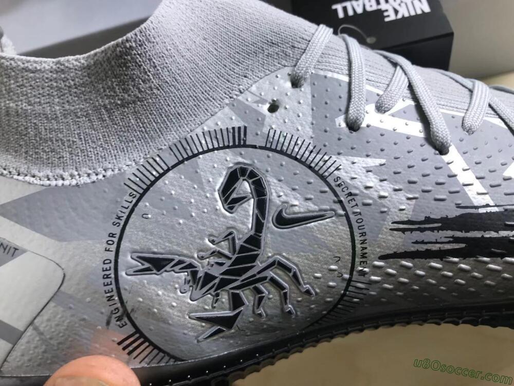 Nike Phantom Scorpion Elite DF FG Firm Ground Soccer Cleats - Silver/Yellow/Black