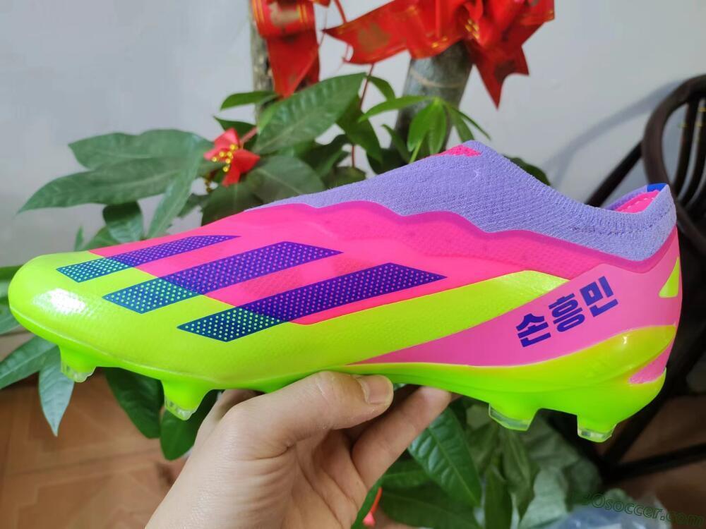 Adidas X Crazyfast+ FG Firm Ground Soccer Cleats - Purple/Pink/Green/Blue
