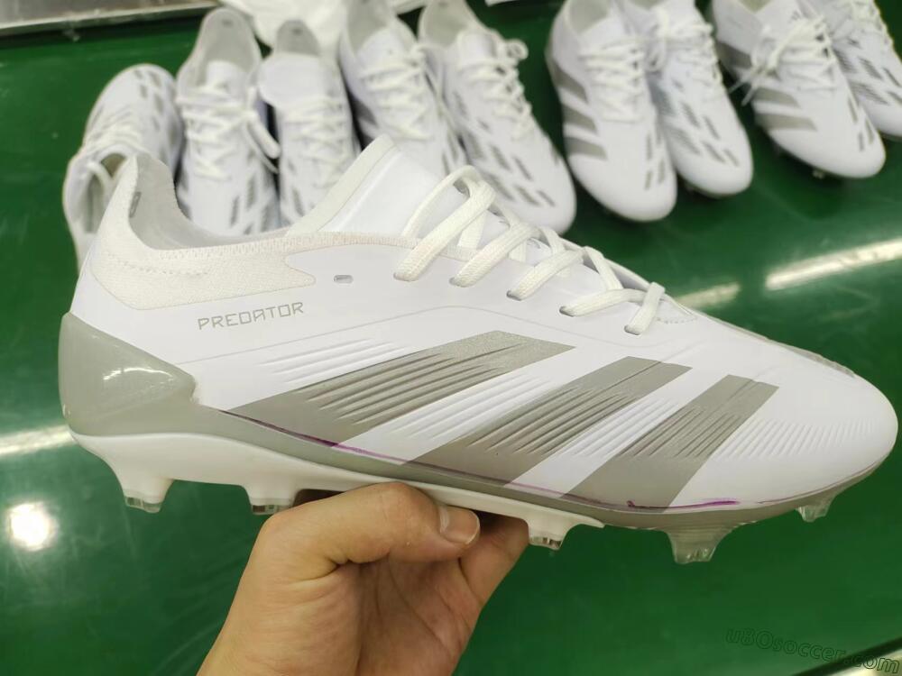 Adidas Predator Accuracy.1 FG Firm Ground Soccer Cleats - White/Silver/Grey