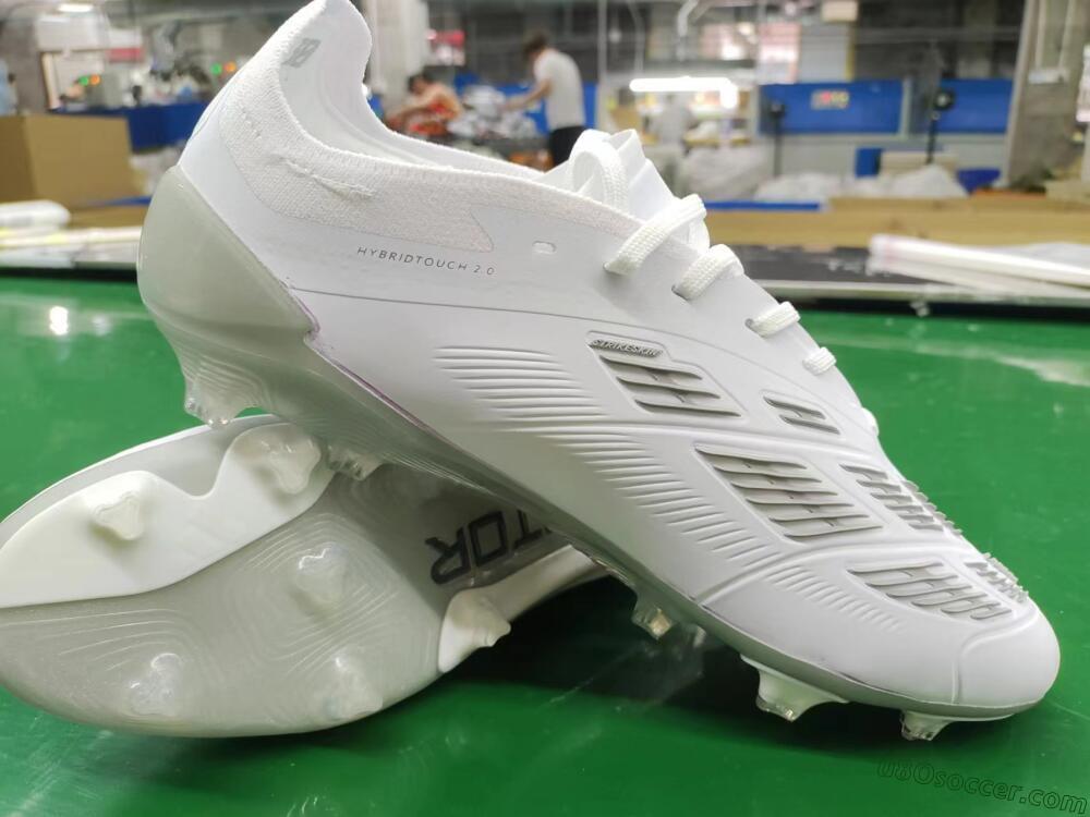 Adidas Predator Accuracy.1 FG Firm Ground Soccer Cleats - White/Silver/Grey