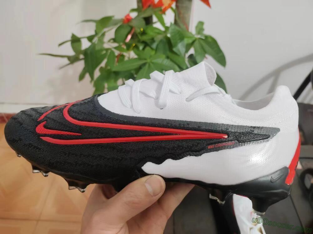 Nike Phantom GX Elite FG Firm Ground Soccer Cleats - Black/White/Red