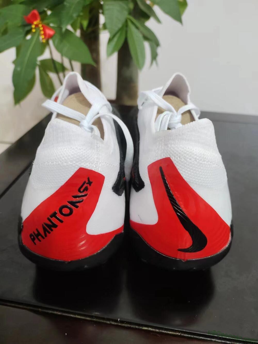 Nike Phantom GX Elite FG Firm Ground Soccer Cleats - Black/White/Red