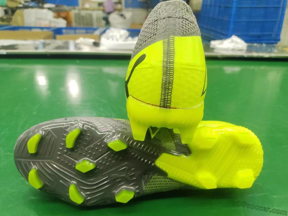 Puma Future 7 Ultimate FG Firm Ground Soccer Cleats - Grey/Yellow/Black