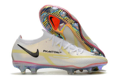 Nike Phantom GT 2 Elite FG Firm Ground Soccer Cleats - White/Yellow/Black