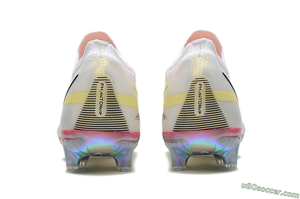 Nike Phantom GT 2 Elite FG Firm Ground Soccer Cleats - White/Yellow/Black 5