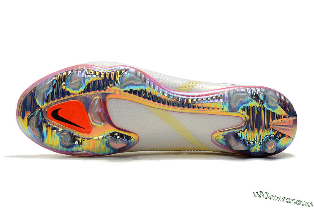 Nike Phantom GT 2 Elite FG Firm Ground Soccer Cleats - White/Yellow/Black 6