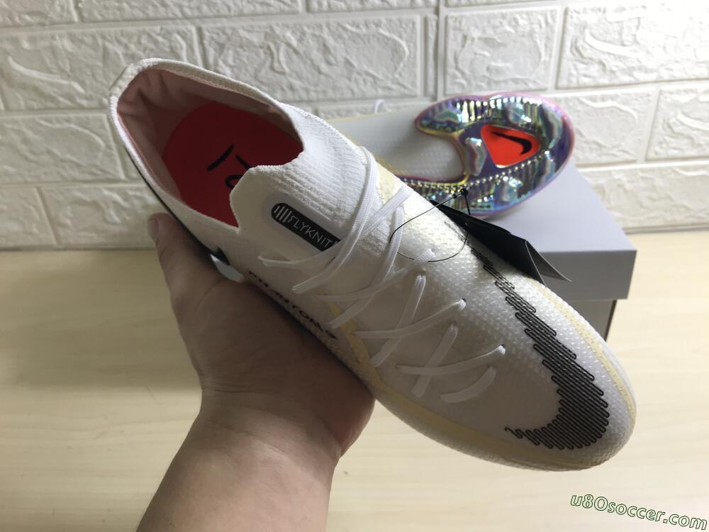 Nike Phantom GT 2 Elite FG Firm Ground Soccer Cleats - White/Yellow/Black