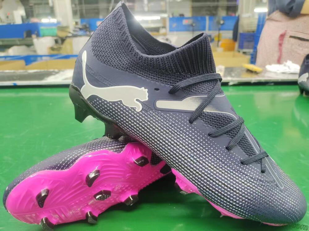Puma Future Ultimate 2024 FG Firm Ground Soccer Cleats - Blue/Silver/Pink