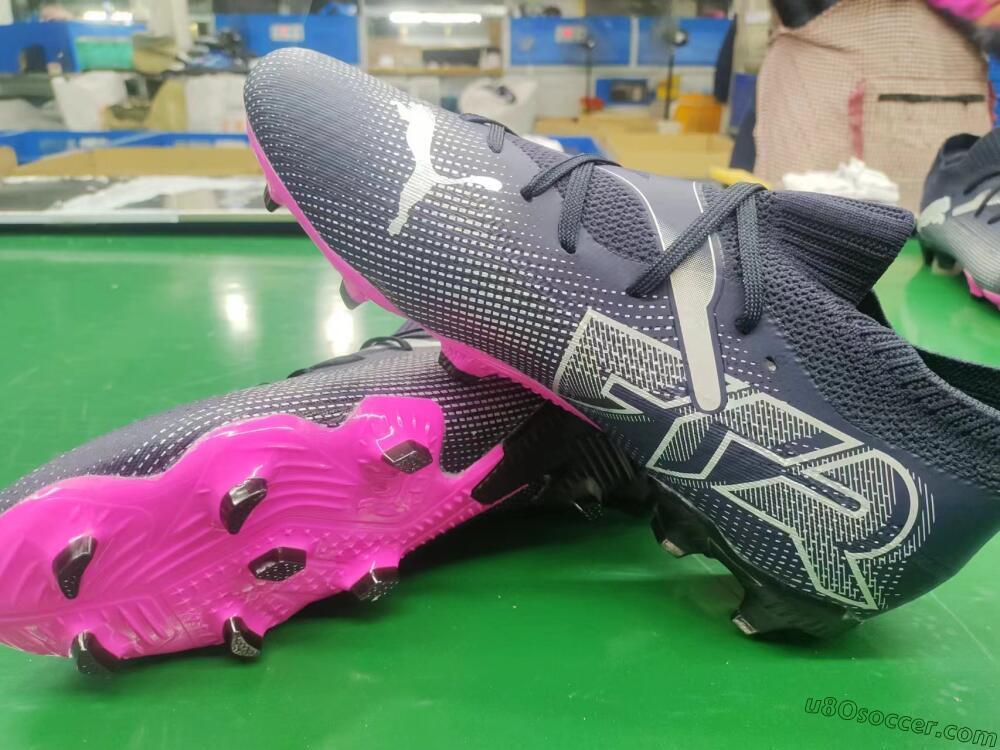 Puma Future Ultimate 2024 FG Firm Ground Soccer Cleats - Blue/Silver/Pink