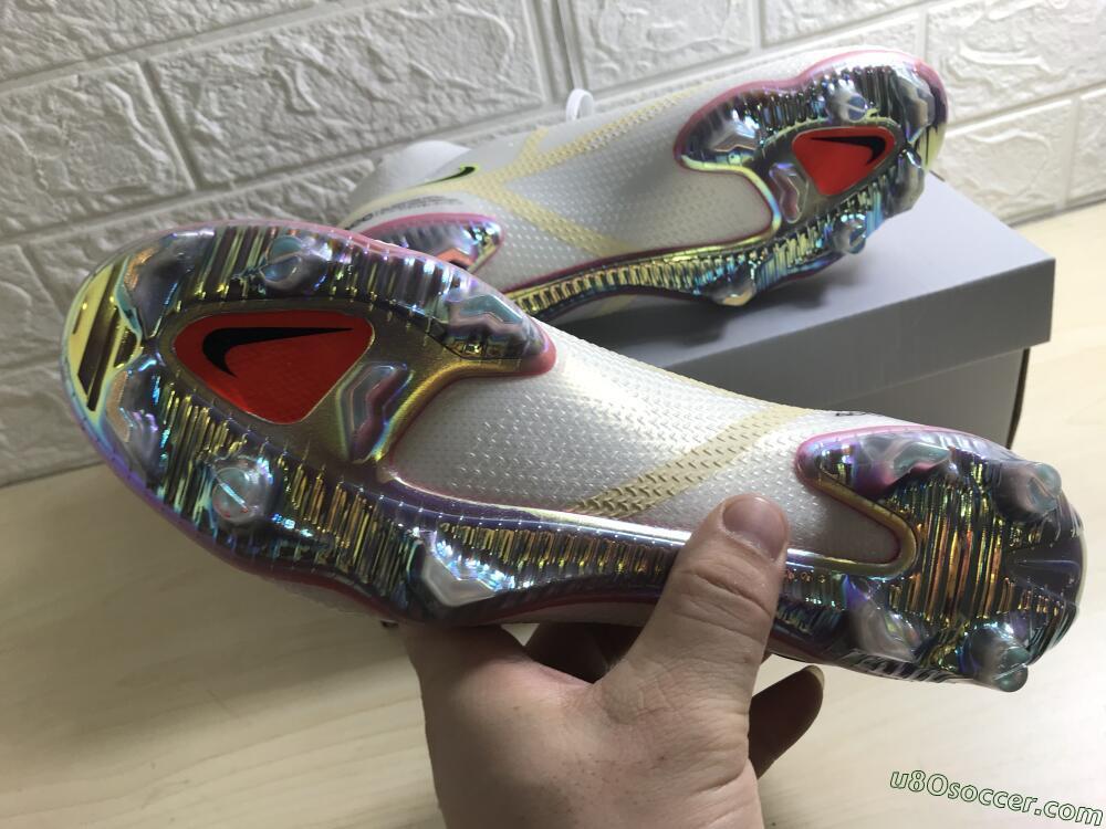 Nike Phantom GT 2 Elite DF FG Firm Ground Soccer Cleats - White/Yellow/Black