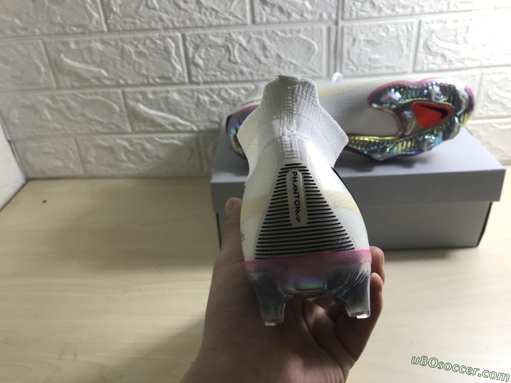 Nike Phantom GT 2 Elite DF FG Firm Ground Soccer Cleats - White/Yellow/Black