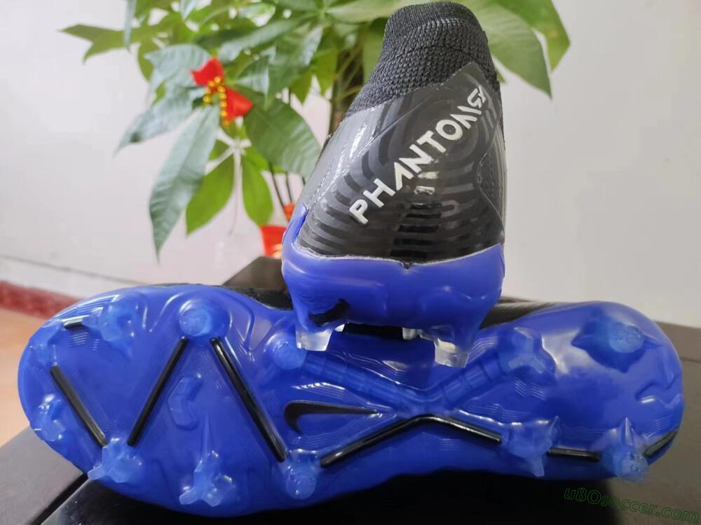 Nike Phantom GX Elite FG Firm Ground Soccer Cleats - Black/Grey/Blue