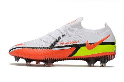 Nike Phantom GT 2 Elite FG Firm Ground Soccer Cleats - White/Red/Green