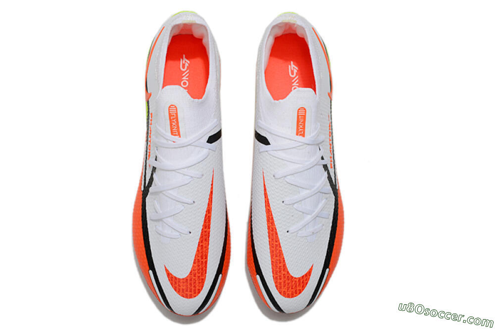 Nike Phantom GT 2 Elite FG Firm Ground Soccer Cleats - White/Red/Green 4