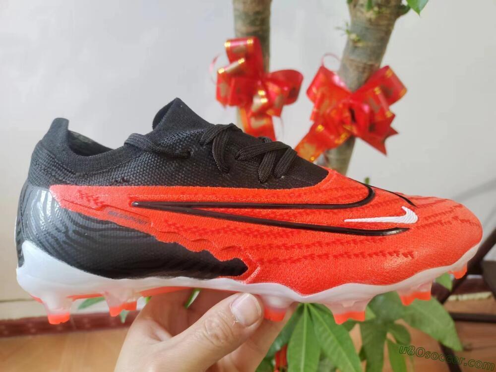 Nike Phantom GX Elite FG Firm Ground Soccer Cleats - Red/Black/White