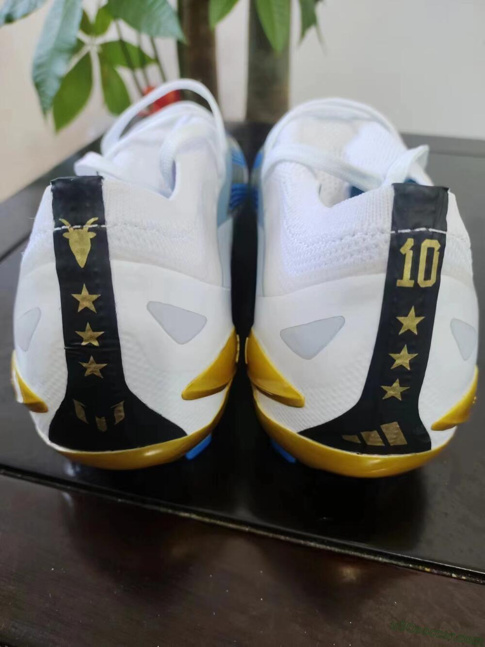 Adidas X Crazyfast.1 FG Firm Ground Soccer Cleats - White/Blue/Gold