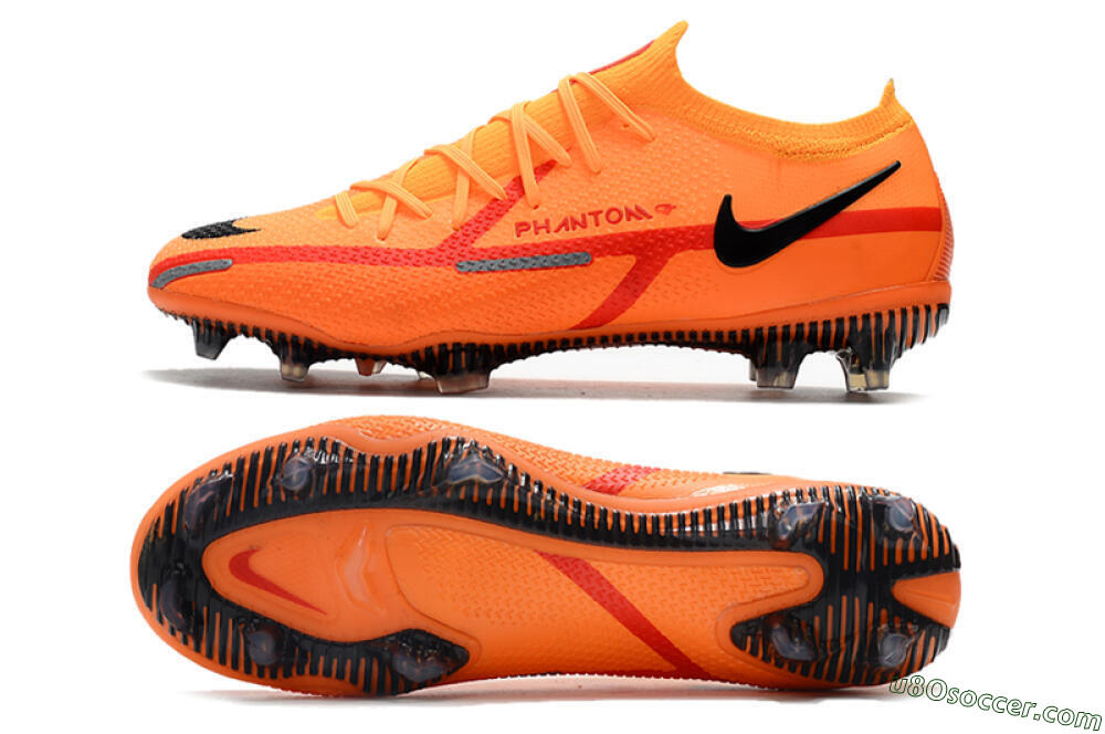 Nike Phantom GT 2 Elite FG Firm Ground Soccer Cleats - Orange/Black 0