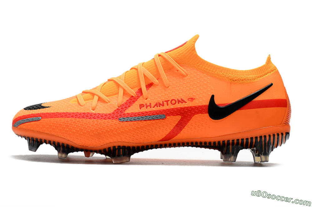 Nike Phantom GT 2 Elite FG Firm Ground Soccer Cleats - Orange/Black 2