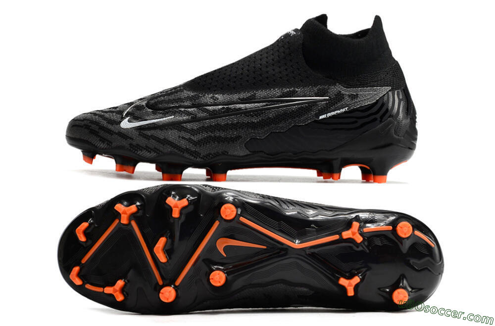 Nike Phantom GX Elite DF FG Firm Ground Soccer Cleats - Black/White 0