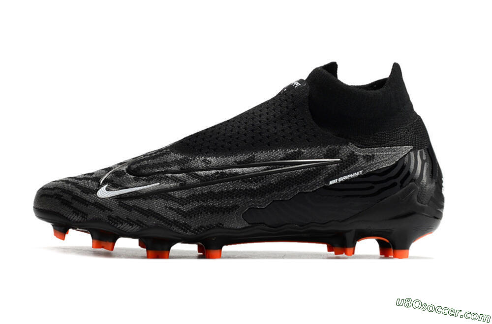 Nike Phantom GX Elite DF FG Firm Ground Soccer Cleats - Black/White 2