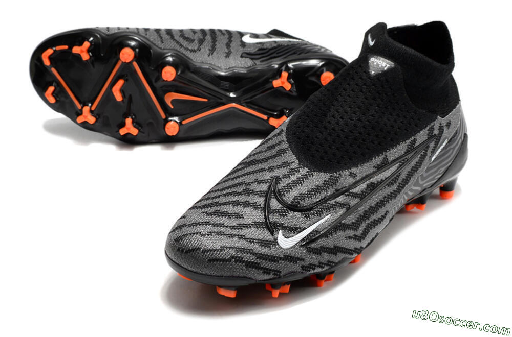 Nike Phantom GX Elite DF FG Firm Ground Soccer Cleats - Black/White 3