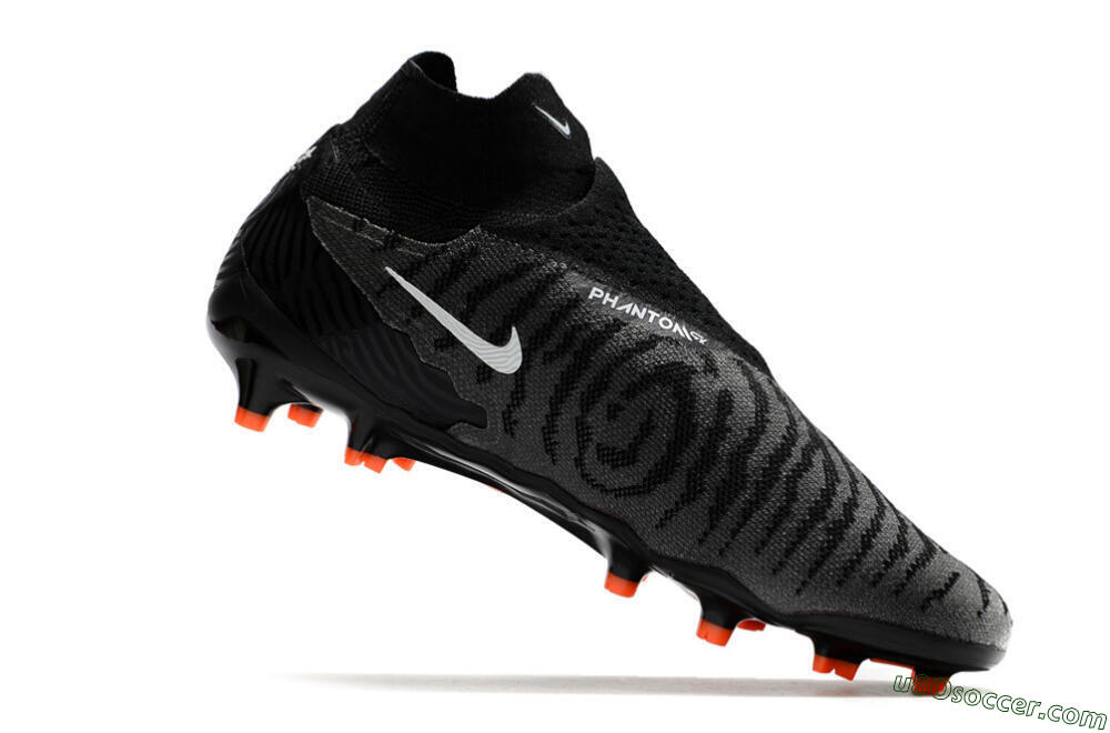 Nike Phantom GX Elite DF FG Firm Ground Soccer Cleats - Black/White 4