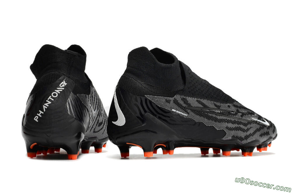 Nike Phantom GX Elite DF FG Firm Ground Soccer Cleats - Black/White 6