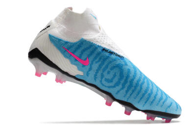 Nike Phantom GX Elite DF FG Firm Ground Soccer Cleats - Blue/White/Pink