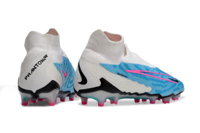 Nike Phantom GX Elite DF FG Firm Ground Soccer Cleats - Blue/White/Pink