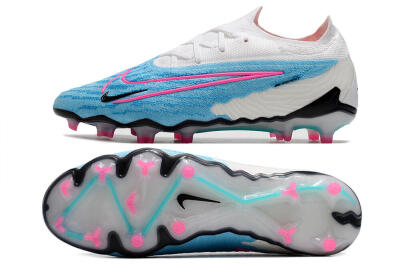 Nike Phantom GX Elite FG Firm Ground Soccer Cleats - Blue/White/Pink