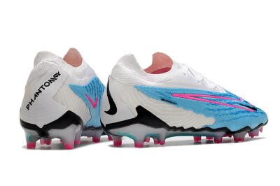 Nike Phantom GX Elite FG Firm Ground Soccer Cleats - Blue/White/Pink