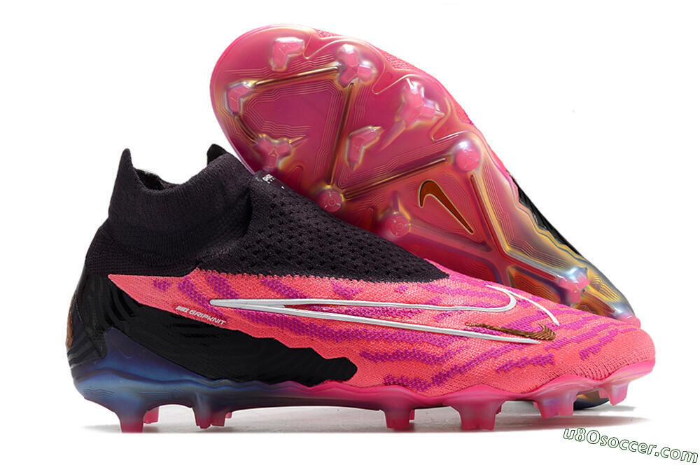 Nike Phantom GX Elite DF Link FG Firm Ground Soccer Cleats - Pink/Black 1