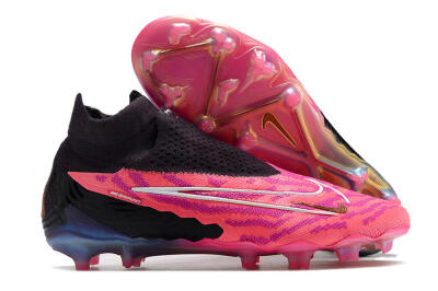 Nike Phantom GX Elite DF Link FG Firm Ground Soccer Cleats - Pink/Black