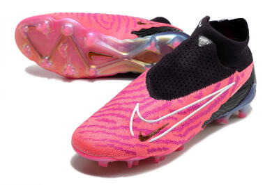 Nike Phantom GX Elite DF Link FG Firm Ground Soccer Cleats - Pink/Black
