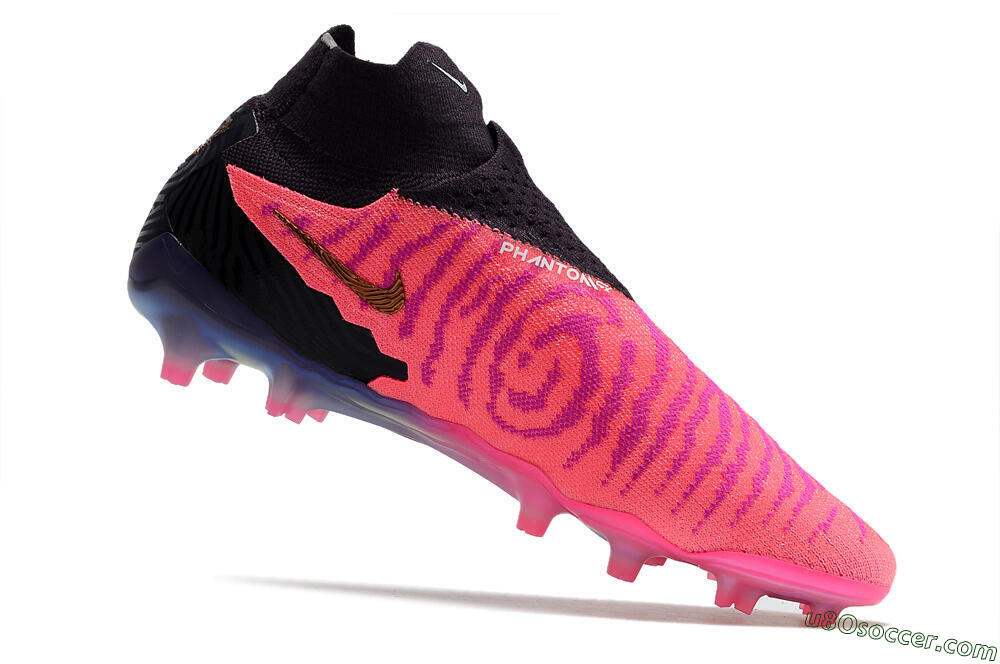Nike Phantom GX Elite DF Link FG Firm Ground Soccer Cleats - Pink/Black 4