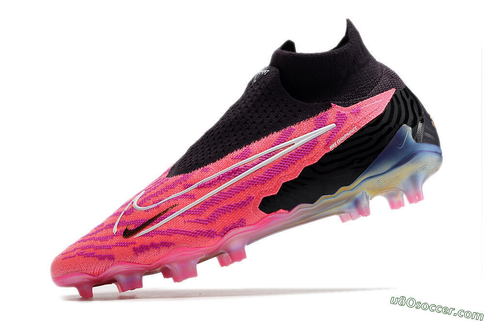 Nike Phantom GX Elite DF Link FG Firm Ground Soccer Cleats - Pink/Black 5
